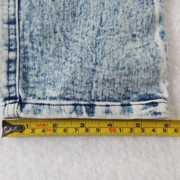 Love Culture Acid Wash Elastic High Waist Straight - Picture 5 of 8